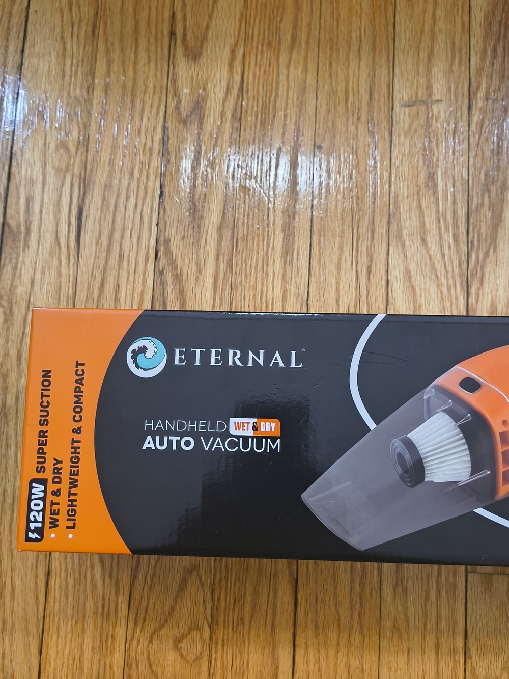 🚗 Eternal 120W Handheld Wet & Dry Auto Vacuum – HEPA Filter & Tools